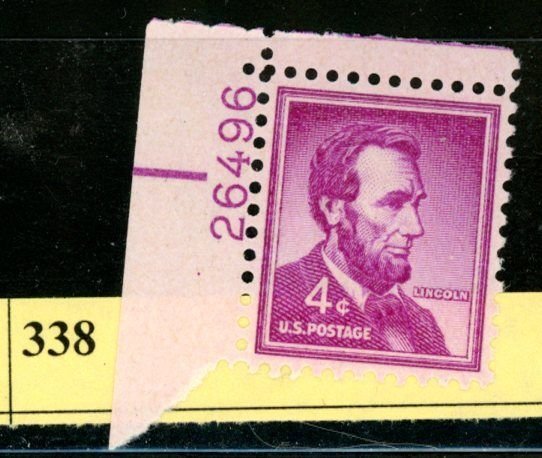 PKStamps - USA - 1036 - MNH - Plate Number Single (#3-338