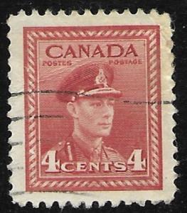 Canada #254 4c King George VI