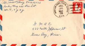 United States A.P.O.'s 6c Eagle in Flight Air Envelope 1957 Army-Air Force Po...