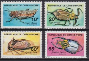 1978 Ivory Coast Cote d'Ivoire 562-565 Insects 11,00 €