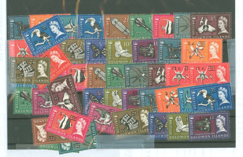 Solomon Islands (British Solomon Islands) #128/166a  Single (Complete Set)