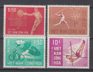 South Vietnam 1965 Full  Set Sc#272-275 MNH Luxe (White Gum)