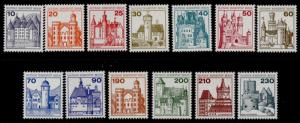 Germany Berlin 9N391-403 MNH Castles