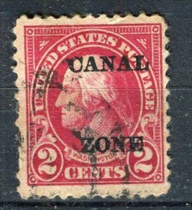 USA; CANAL ZONE 1924 early Presidential series Optd. fine used 2c. value