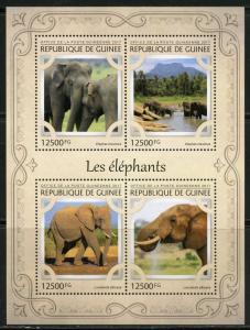 GUINEA 2017 ELEPHANTS SHEET MINT NH