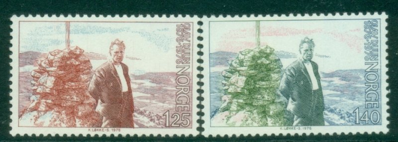 Norway 1976 The 100th anniversary of the Birth of Olav Dunn MUH