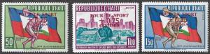 Haiti SC CB19-CB21 - Haitian Athlete Surtax - MNH - 1959