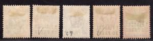 $Great Britain Offices in Turkey Sc#26-31 M/LH/VF, partial set, Cv. $72.50