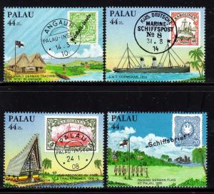 PALAU  #C6-C9  1985  PALAU-GERMANY EXCHANGE  MINT  VF NH  O.G