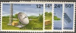 1980 Samoa Scott 534-537 Satellite Earth Station MNH