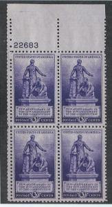 UNITED STATES SC# 902 F-VF MNH 1940 Pl#22683 YL B/4