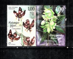 Bosnia Flowers set pair..mnh