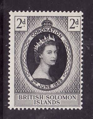 Solomon Is.-Sc#88-unused  NH Omnibus set-QEII-Coronation-id1-1953-