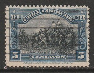 Chile 86, 5¢ Battle of Maipu CENTENNIAL. Used. F. (551)