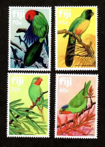 Fiji 481-484 Mint NH Parrots!