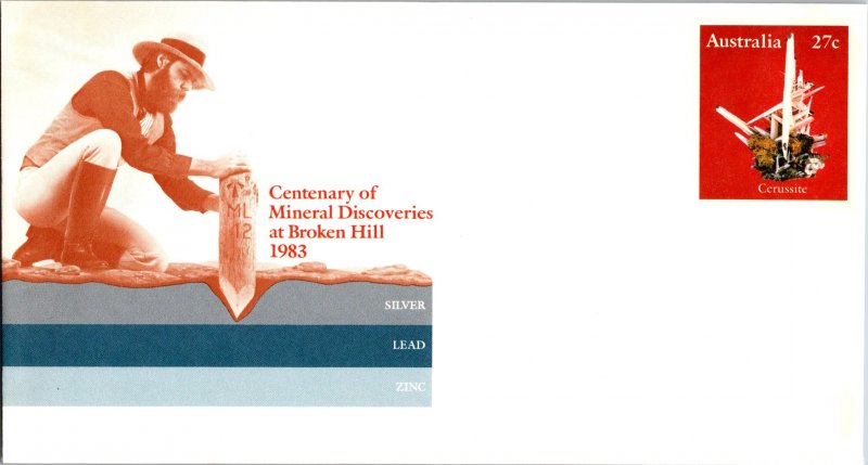 Australia, Worldwide Postal Stationary, Minerals