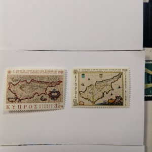 Cyprus  #  324-25  MNH