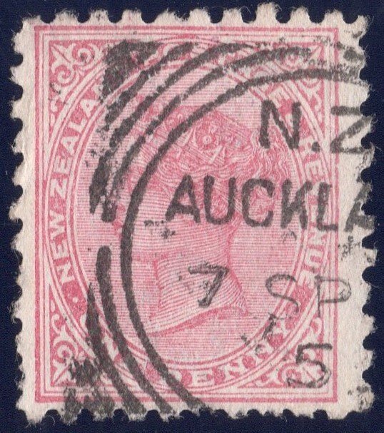 New Zealand 1882 1p SC61 with Ad