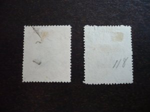 Stamps - Uruguay - Scott# 118-119 - Used Part Set of 2 Stamps