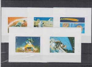 SHARJAH 5 SHEETS DELUXE SPACE APOLLO XVI COSMONAUTS