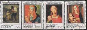 Niger 1979 Paintings by Daumier & Durer # 462 - 465