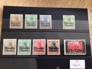 German post offices in Morocco mounted mint & used stamps Ref 57251