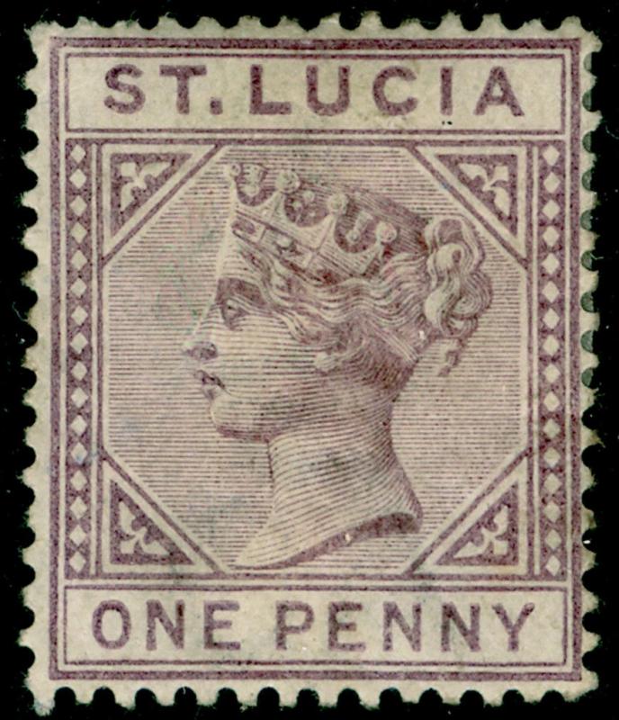 ST. LUCIA SG44, 1d dull mauve, M MINT.