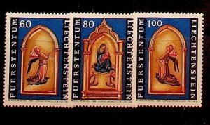 LIECHTENSTEIN Sc 1060-62 NH ISSUE OF 1995 - CHRISTMAS