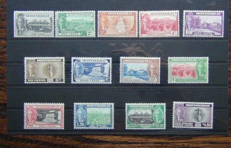 Montserrat 1951 set to $4.80 MNH SG123 - SG135