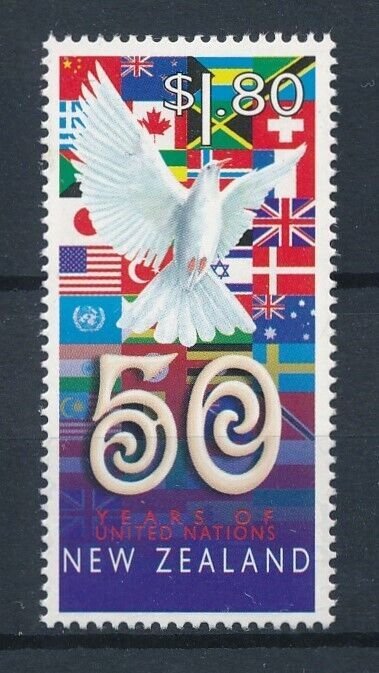 [111879] New Zealand 1995 United Nations bird dove peace  MNH