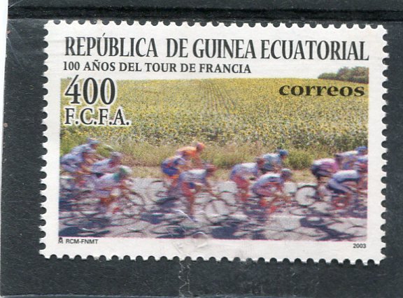 Equatorial Guinea 2003 TOUR DE FRANCE 1st CENTENARY 1v Perforated Mint (NH)