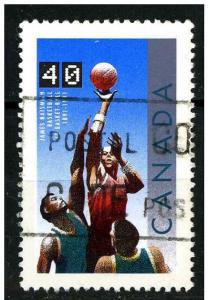 Canada 1991 - Scott 1343 used - 40c, Basketball Cent. 