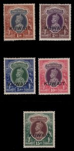 MOMEN: KUWAIT SG #47-50, 51w 1939 MINT OG H £300 LOT #67727*