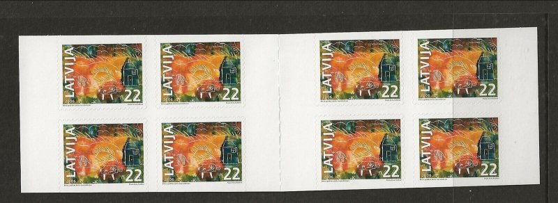 LATVIA Sc 656a NH COMPLETE BOOKLET of 2006 - ART 