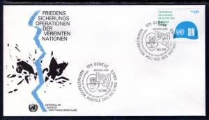 UN Geneva 92 Peace Keeping UN Postal Admin U/A FDC