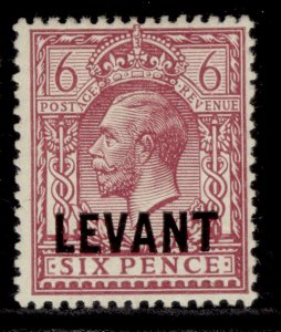 BRITISH LEVANT GV SG L22a, 6d reddish purple, M MINT. Cat £45.