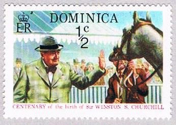 Dominica Churchill half - pickastamp (AP103913)