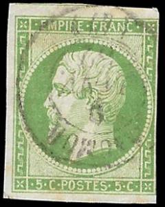 1854 France Sc# 13 Used Gem No Faults