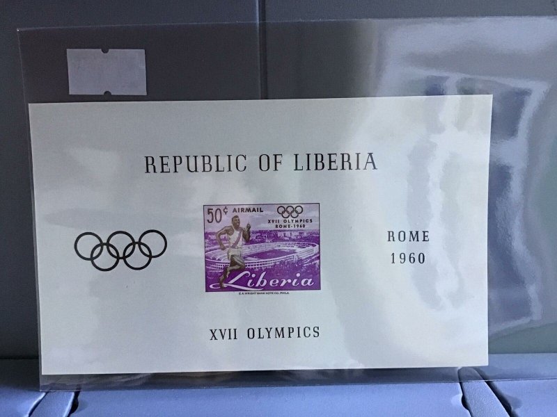 Liberia Olympics Rome 1960 imperf mint never hinged stamp sheet R26854 