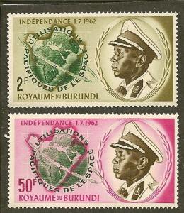 Burundi   Scott  45-46   Space   MNH