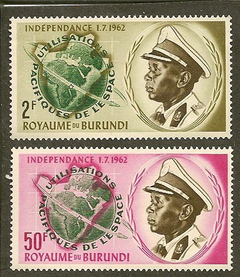 Burundi   Scott  45-46   Space   MNH