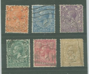 Great Britain #190-193/195/200 Used Single (King)