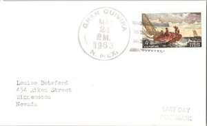 United States New Mexico Gran Quivira 1963 4f-bar  1904-1963  Postcard  Phila...