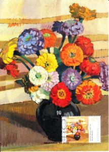 Australia 2011 Maxicard Scott #3432 60c 'Still Life Zinnias' Roy de Maistre N...