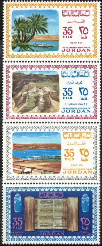 Jordan #522, strip of 4 (522a-d), MNH