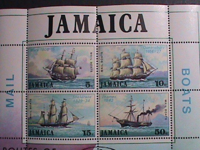 JAMAICA-1974-SC#382a ROUTH OF THE MAIL BOATS MNH-S/S-VF WE SHIP TO WORLD WIDE