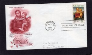 1507 Christmas, FDC Art Craft cachet addressed