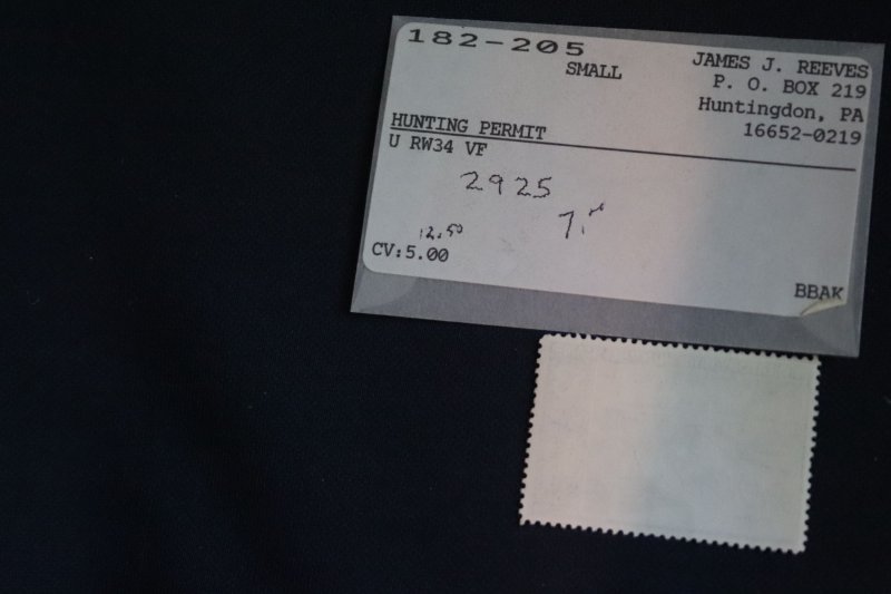 US RW34 used VF (#2925)