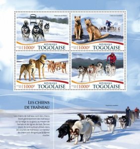 2015 TOGO MNH. SLEDGE DOGS   |  Y&T Code: 4548-4551  |  Michel Code: 6779-6782