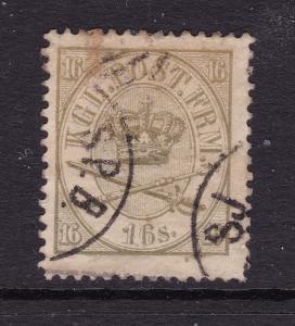 Denmark a used 16sk from 1864